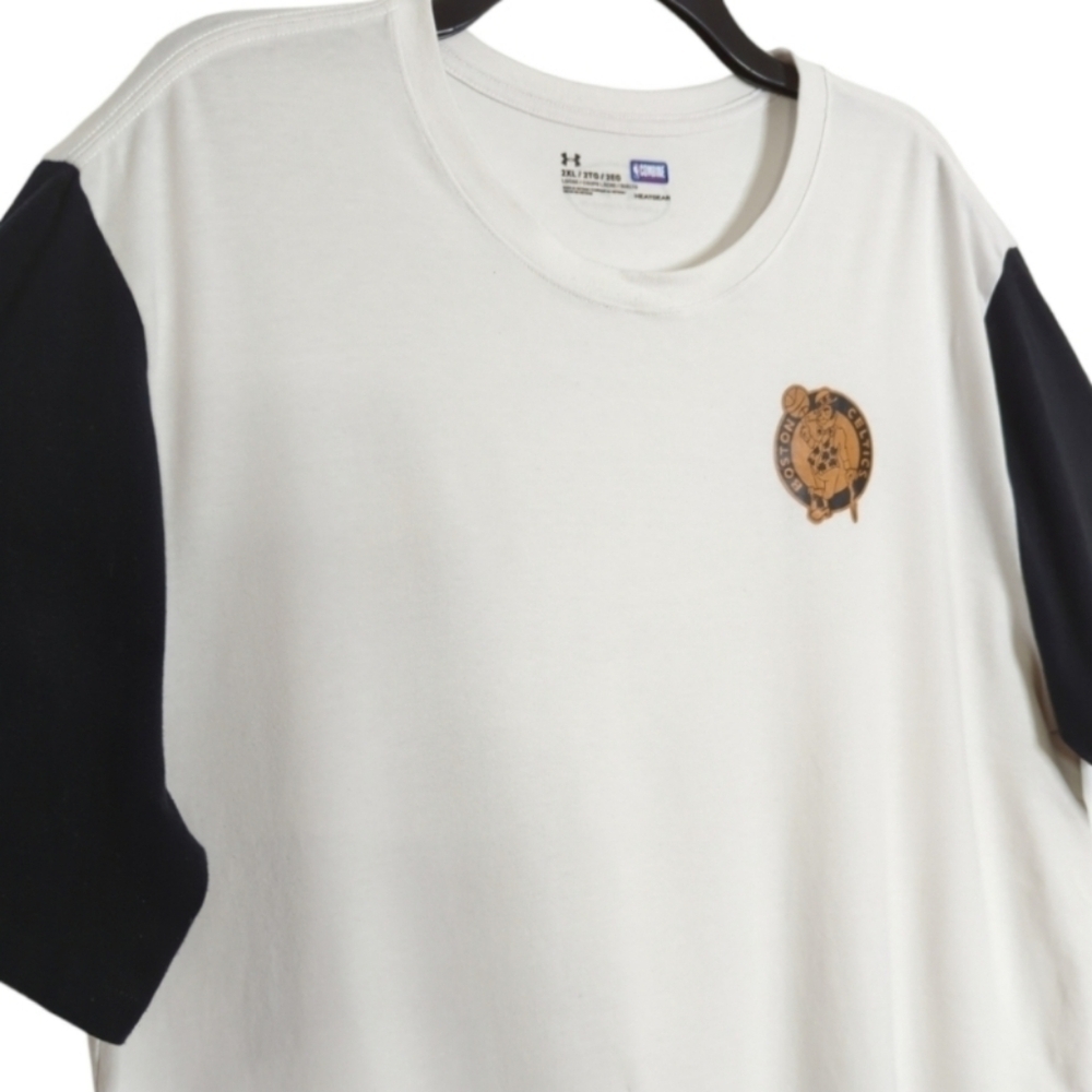 Under Armour Boston Celtics NBA Combine Alpha Tee 2XL White Performance Shirt - Picture 3 of 11